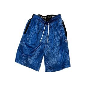 AND1 Blue Black Basketball Shorts Mens S